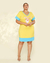 Vestido Plus Size Viscolycra Com Estampa Ilustrativa - loja online