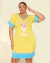 Vestido Plus Size Viscolycra Com Estampa Ilustrativa