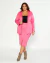 Saia Plus Size Midi Lápis Em Suede na internet
