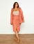Saia Plus Size Midi Lápis Em Suede - comprar online