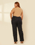 Calça Plus Size Em Malha Tricô na internet