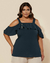 Blusa Plus Size Ciganinha Em Viscolinho