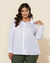 Camisa Plus Size Em Tricoline - Lenner