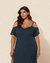 Vestido Plus Size Longo Com Alça E Fendas Laterais - comprar online