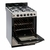 Horno de cocina Whirlpool a gas Wfx57di de 56 cm en inox, con quemadores visibles y puerta abierta mostrando el interior.