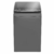 Lavarropas Whirlpool de carga superior en color gris, capacidad de 11 kg.