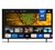 Televisor inteligente UHD 4K BGH de 55 pulgadas con interfaz de Google TV, mostrando una imagen vibrante y aplicaciones disponibles como YouTube, Netflix y Disney+.