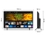 Televisor Smart TV UHD 4K BGH de 55 pulgadas con Google TV, mostrando la interfaz y dimensiones en centímetros.
