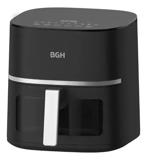 Freidora de Aire Bgh Air Fryer Baf52n24 5,2 Litros Negra