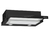 Campana extractora empotrable Hisense CH6TL3DB con panel táctil y luces LED, en color negro.