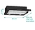Campana extractora empotrable Hisense modelo CH6TL3DB, de color negro, con panel táctil y medidas de 60 cm de ancho por 17 cm de alto.