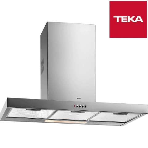 Campana Teka Easy Dje 70 de acero inoxidable, 70 cm de ancho, con controles frontales y capacidad de extracción de 700 m3/h.