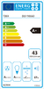 Etiqueta de eficiencia energética de la campana TEKA DLV 98660, mostrando su calificación A+, consumo anual de 43 kWh y nivel de ruido de 67 dB.