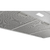Campana extractora de pared Bosch DWB96BC50 de 90 cm, vista superior con rejillas de acero y luces LED integradas.