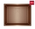 Bacha de cocina Teka Flexilinea Rs15 de color cobre, con diseño rectangular y acabado mate.