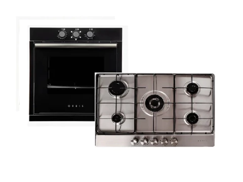 Combo Orbis Horno Electrico Hb5nc3 Anafe A Gas 735ac3 60cm