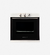Horno eléctrico empotrable Orbis de color negro con grill y controles en la parte superior.
