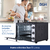 Horno De Mesa Eléctrico Bgh Duo Bhe55m23n 55l 2000w Negro - tienda online