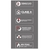 Infografía sobre características del calefactor Tiro Balanceado U Eskabe Titanio, incluyendo termostato, clase A, encendido electrónico, función sleep, salida de calor C3D y multigas.
