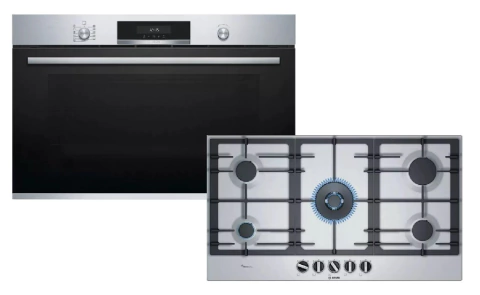 Combo Bosch Horno Electrico Vbd5780so Anafe A Gas Pcr9a5b90