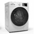 Lavasecarropas Whirlpool Inverter 9,5kg de color blanco, con puerta grande y panel de control digital.
