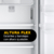 Interior de la heladera Whirlpool No Frost Wrm39ck, mostrando estantes y bandejas con altura ajustable.