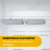 Interior de heladera Whirlpool No Frost con cubeteras flotantes en el freezer.