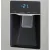 Dispensador de agua de una heladera Side By Side Whirlpool Inverter de 518 litros, mostrando la temperatura del congelador a -21°C.