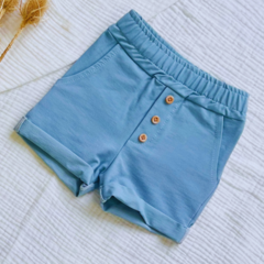 Short de bengalina celeste - comprar online