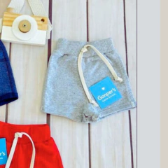 Short rústico rib Gris melange