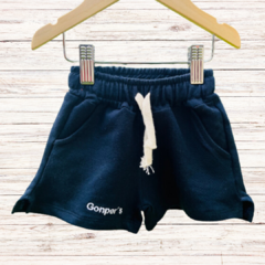 Short de algodón azul - comprar online