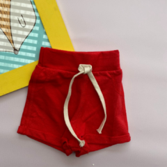 Short rustico rib rojo
