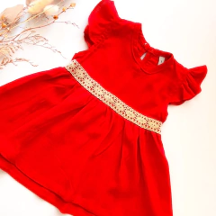 Vestido de Lino Rojo - comprar online