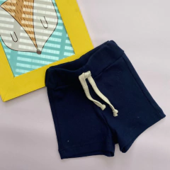 Short rustico rib azul - comprar online