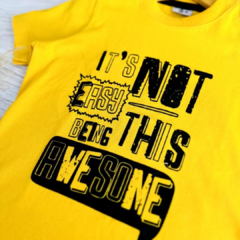 Remera Awesome Amarillo en internet