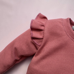 Conjunto Wafle Rosa Volados