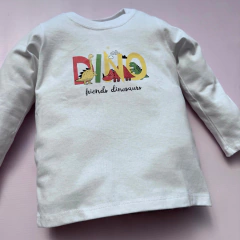 Remera Cool Dino blanca - kukuno's