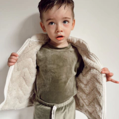 Chaleco con corderito Natural - kukuno's