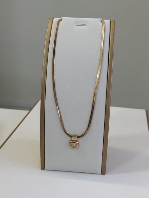 Chocker Laminada com Pingente