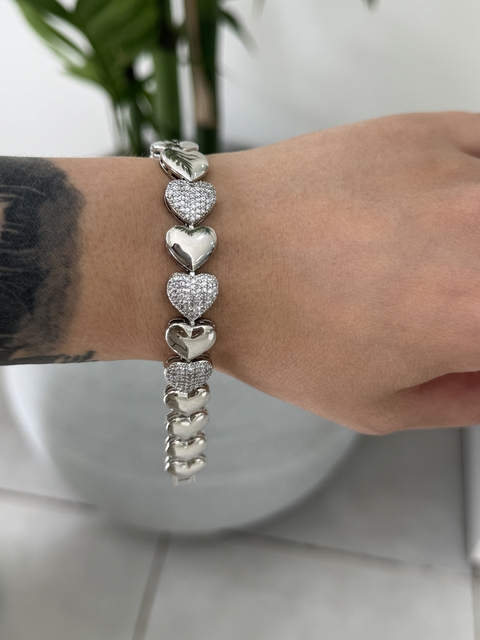 Pulseira Corações