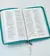 SANTA BIBLIA NVI ULTRAFINA CON CIERRE - IMITACION PIEL TURQUESA - tienda online