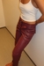 Calça de Couro Vinho
