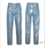 Calça Jeans Metalizada