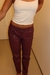 Calça de Couro Vinho - comprar online