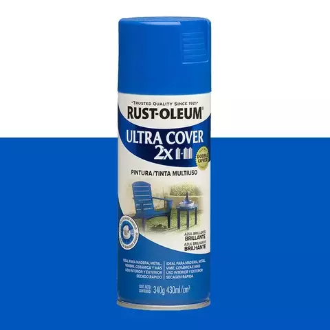 SPRAY ULTRA COVER 2X AZUL BRILHANTE 430ML RUST-OLEUM