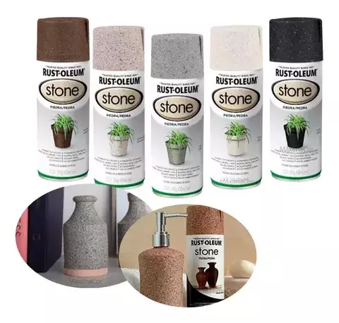 TINTA SPRAY STONE EFEITO PEDRA RUST OLEUM