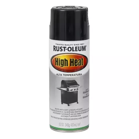 SPRAY ALTA TEMPERATURA PRETO SEMI-BRILHO 430ML - RUST-OLEUM
