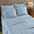 Jogo Cama Queen Reffinata Color 200 Fios Azul Jeans Buettner