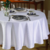 Toalha de Mesa Redonda 4 lugares Requinte TJ 5796 Branca Dohler