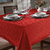 Toalha de Mesa Quadrada 4 lugares Requinte TJ 5795 Vermelha Dohler